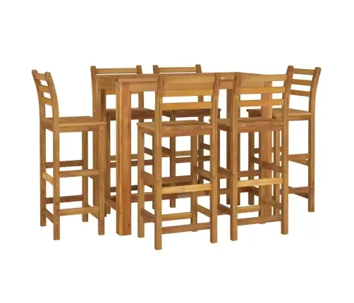 7-Daļīgs Dārza Bāra Mēbeļu Komplekts, Akācijas Masīvkoks Vidaxl