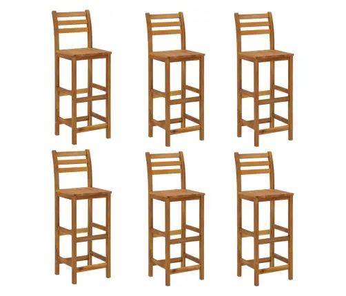 7-Daļīgs Dārza Bāra Mēbeļu Komplekts, Akācijas Masīvkoks Vidaxl