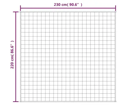 Smaguma Sega, Pelēka, 220X230 Cm, 11 Kg, Audums Vidaxl
