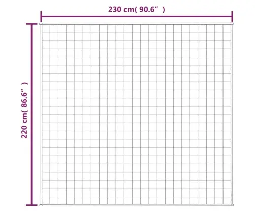 Smaguma Sega, Zila, 220X230 Cm, 11 Kg, Audums Vidaxl