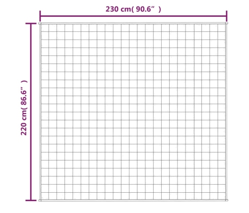 Smaguma Sega, Zila, 220X230 Cm, 15 Kg, Audums Vidaxl