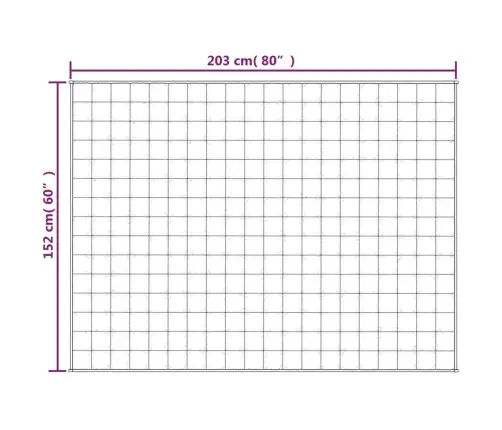 Smaguma Sega, Gaišas Krēmkrāsas, 152X203 Cm, 7 Kg, Audums Vidaxl