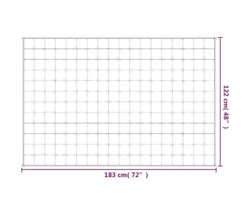 Smaguma Sega, Pelēka, 122X183 Cm, 9 Kg, Audums Vidaxl