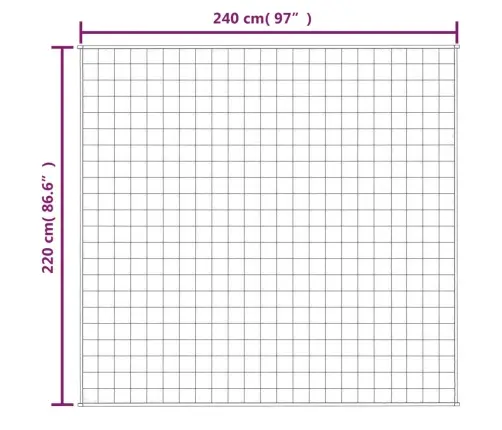 Smaguma Sega, Pelēka, 220X240 Cm, 15 Kg, Audums Vidaxl