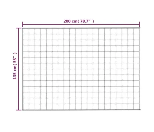 Smaguma Sega, Zila, 135X200 Cm, 10 Kg, Audums Vidaxl