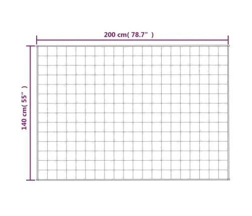 Smaguma Sega, Zila, 140X200 Cm, 6 Kg, Audums Vidaxl