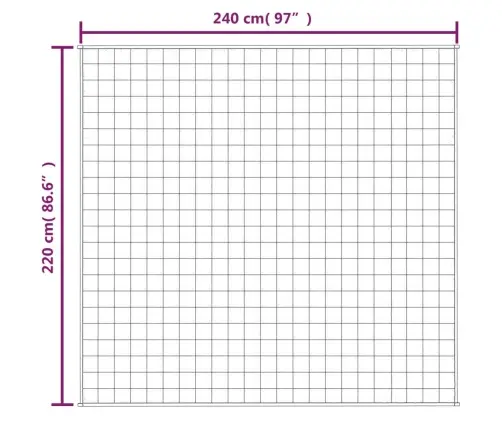 Smaguma Sega, Zila, 220X240 Cm, 15 Kg, Audums Vidaxl