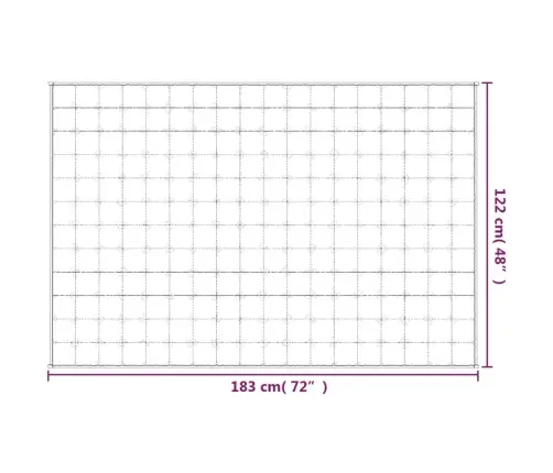 Smaguma Sega, Gaišas Krēmkrāsas, 122X183 Cm, 9 Kg, Audums Vidaxl