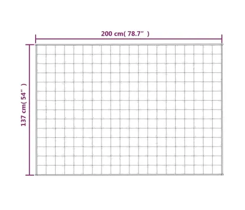 Raskustekk Kreemjas 137X200 Cm 6 Kg Kangas