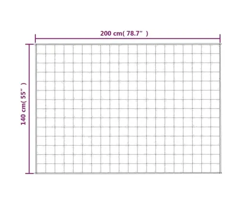 Smaguma Sega, Gaišas Krēmkrāsas, 140X200 Cm, 10 Kg, Audums Vidaxl