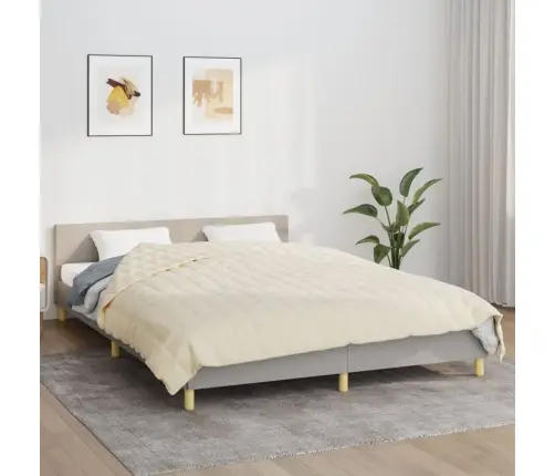 Sunki Antklodė, Šviesi Kreminė, 220X230cm Audinys, 15Kg