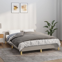 Smaguma Sega Ar Pārvalku, Pelēka, 140X200 Cm, 10 Kg, Audums Vidaxl