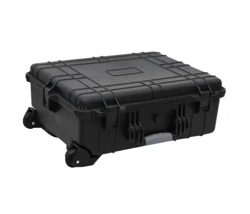 Lidojumu Koferis Ar Riteņiem, Melns, 63X50X23 Cm, Pp Vidaxl