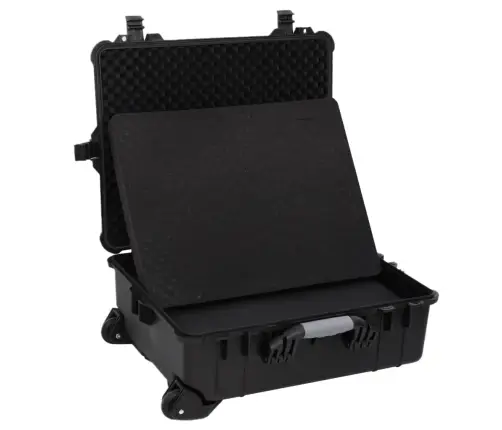 Lidojumu Koferis Ar Riteņiem, Melns, 63X50X23 Cm, Pp Vidaxl