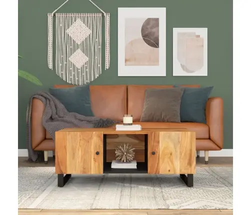 Kafijas Galdiņš, 100X54X40 Cm, Akācijas Koks, Inženierijas Koks Vidaxl