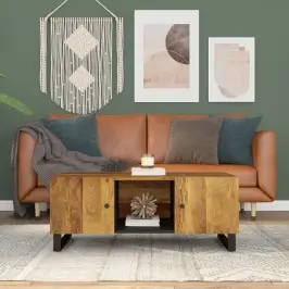 Kafijas Galdiņš, 100X54X40 Cm, Mango Koks, Inženierijas Koks Vidaxl