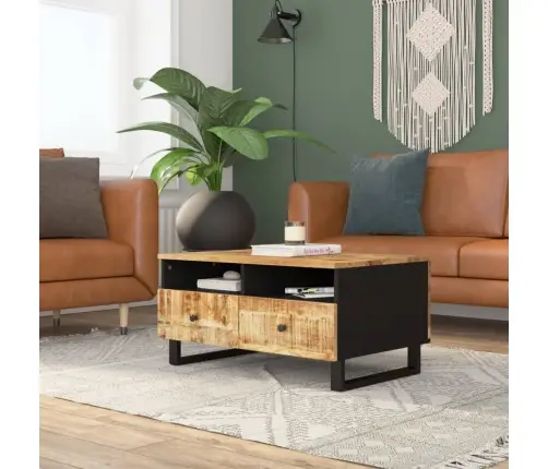 Kafijas Galdiņš, 80X54X40 Cm, Mango Koks, Inženierijas Koks Vidaxl