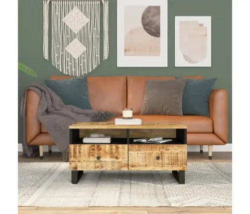 Kafijas Galdiņš, 80X54X40 Cm, Mango Koks, Inženierijas Koks Vidaxl