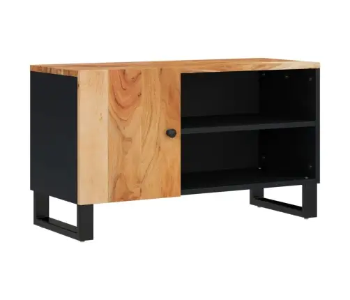 Tv Skapītis, 80X33X46 Cm, Akācijas Masīvkoks, Inženierijas Koks Vidaxl