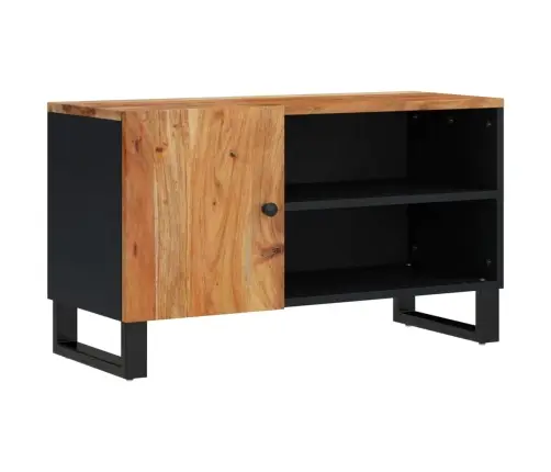 Tv Skapītis, 80X33X46 Cm, Akācijas Masīvkoks, Inženierijas Koks Vidaxl