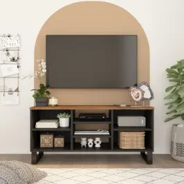 Televizoriaus Spintelė, 100X33X46cm Mango/Apdirbta Mediena