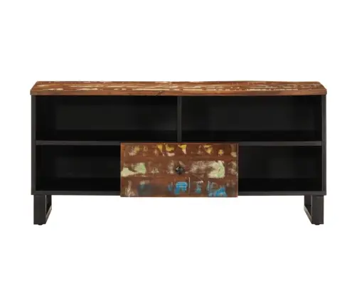 Telerikapp, 100 X 33 X 46 cm Taastatud Puit Ja Tehispuit