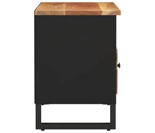 Tv Skapītis, 80X33X46 Cm, Akācijas Masīvkoks, Inženierijas Koks Vidaxl