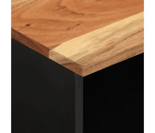 Tv Skapītis, 80X33X46 Cm, Akācijas Masīvkoks, Inženierijas Koks Vidaxl