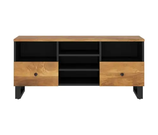 Tv Skapis, 100X33X46 Cm, Mango Masīvkoks, Inženierijas Koks Vidaxl