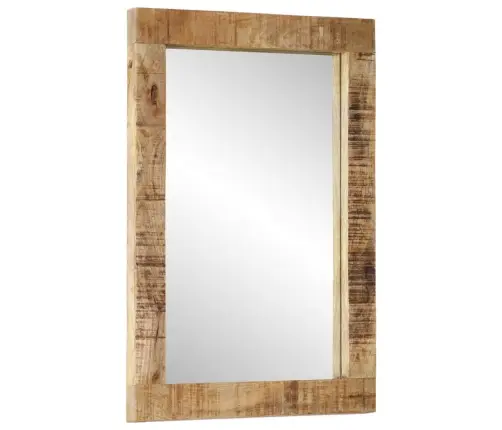 Spogulis, 70X50 Cm, Mango Masīvkok Un Stikls Vidaxl