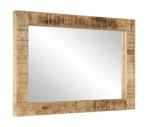 Spogulis, 70X50 Cm, Mango Masīvkok Un Stikls Vidaxl