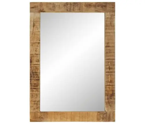 Spogulis, 70X50 Cm, Mango Masīvkok Un Stikls Vidaxl