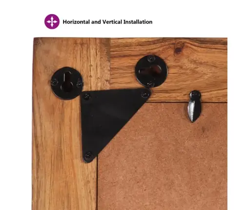 Spogulis, 70X50 Cm, Pārstrādāts Masīvkoks Un Stikls Vidaxl