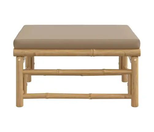 Dārza Kājsoliņš Ar Pelēkbrūnu Matraci, Bambuss Vidaxl