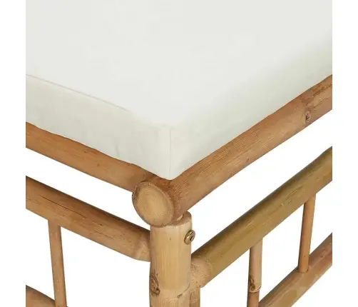 2-Daļīgs Dārza Atpūtas Mēbeļu Komplekts Ar Matračiem, Bambuss Vidaxl