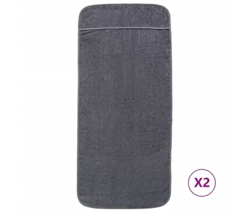 Rannarätikud 2 Tk, Antratsiithall, 60 X 135 cm Kangas, 400 Gsm Rannarätikud 2 Tk, Antratsiithall, 60 X 135 cm Kangas, 400 Gsm