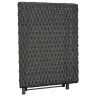 Saliekams Galds, 45X35X32 Cm, Pe Rotangpalma, Melns Vidaxl