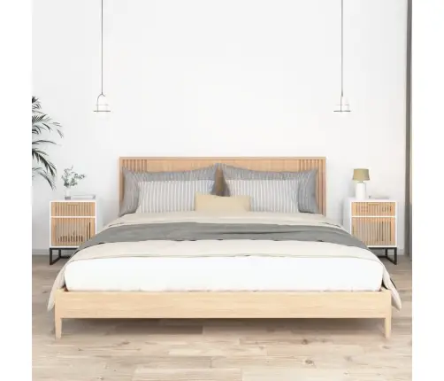 Öökapid 2 Tk, Valge, 40 X 30 X 55,5 cm Tehispuit Ja Raud