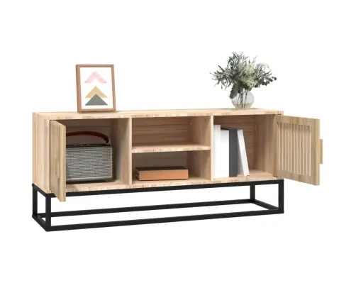 Tv Skapītis, 105X30X45 Cm, Inženierijas Koks, Dzelzs Vidaxl