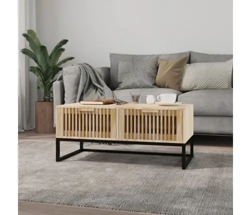 Kafijas Galdiņš, 80X40X35 Cm, Inženierijas Koks, Dzelzs Vidaxl Kafijas Galdiņš, 80X40X35 Cm, Inženierijas Koks, Dzelzs Vidaxl