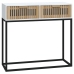Konsoles Galdiņš, 80X30X75 Cm, Inženierijas Koks, Dzelzs, Balts Vidaxl