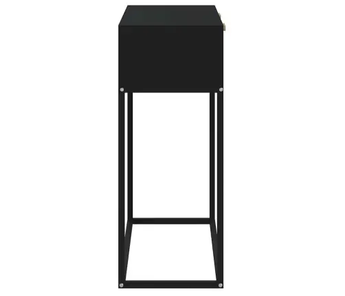 Konsoles Galdiņš, Melns, 80X30X75 Cm, Inženierijas Koks, Dzelzs Vidaxl