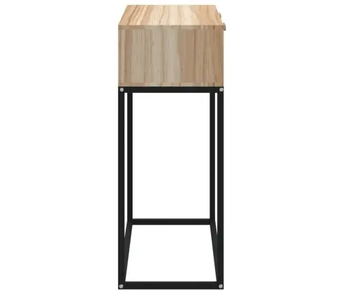 Konsoollaud, 80 X 30 X 75 cm Tehispuit Ja Raud Konsoollaud, 80 X 30 X 75 cm Tehispuit Ja Raud