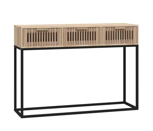 Konsoles Galdiņš, 105X30X75Cm, Inženierijas Koks, Dzelzs Vidaxl