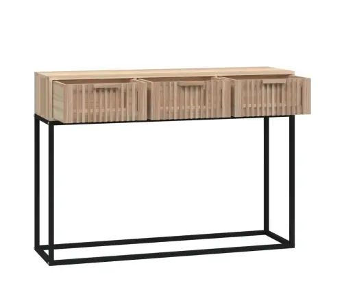 Konsoles Galdiņš, 105X30X75Cm, Inženierijas Koks, Dzelzs Vidaxl