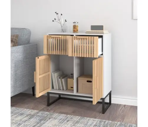 Skapītis, Balts, 60X30X75 Cm, Inženierijas Koks Vidaxl