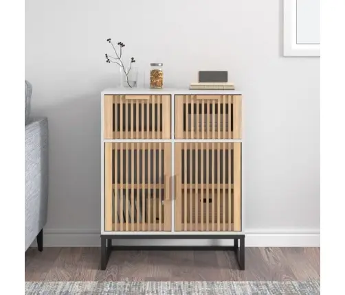 Skapītis, Balts, 60X30X75 Cm, Inženierijas Koks Vidaxl