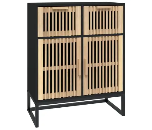 Skapītis, Melns, 60X30X75 Cm, Inženierijas Koks Vidaxl