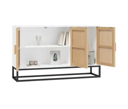 Kumode, Balta, 105X30X65 Cm, Inženierijas Koks Vidaxl