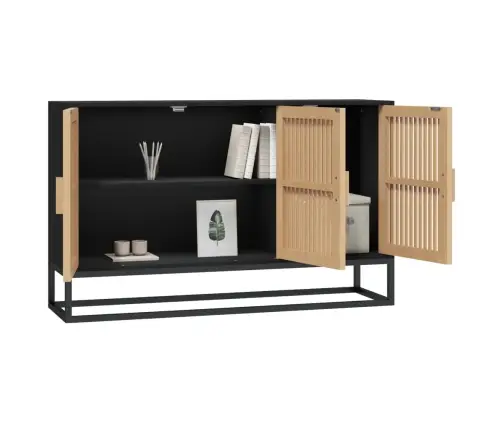 Kumode, 105X30X65 Cm, Inženierijas Koks, Melna Vidaxl